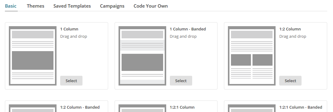 Campaign Builder - HTML MailChimp