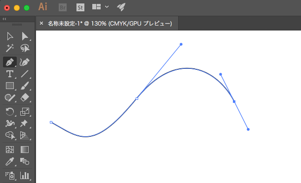 「ベジェ曲線」というものを使い、独特の線の描き方をします。